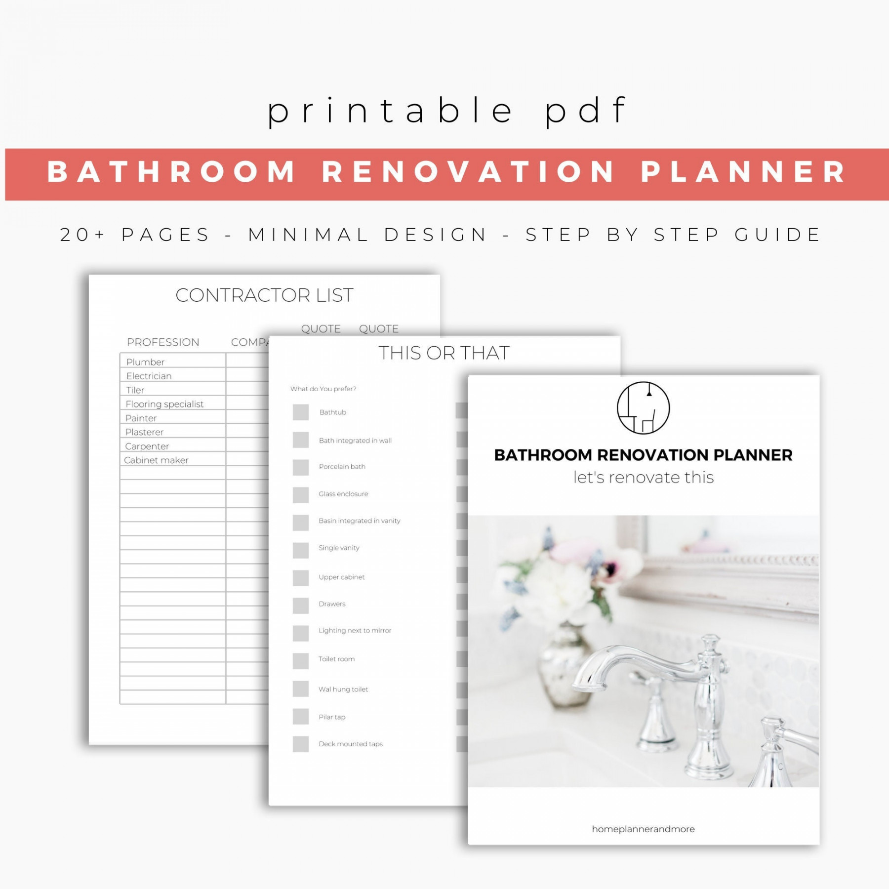 Bathroom Remodel Checklists