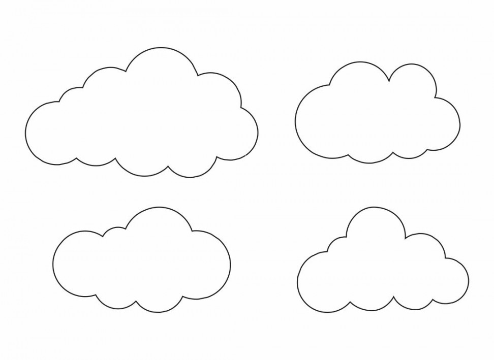 Best Free Printable Cloud Template - printablee