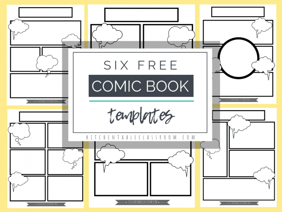 Comic Book Templates - Free Printable Pages - The Kitchen Table