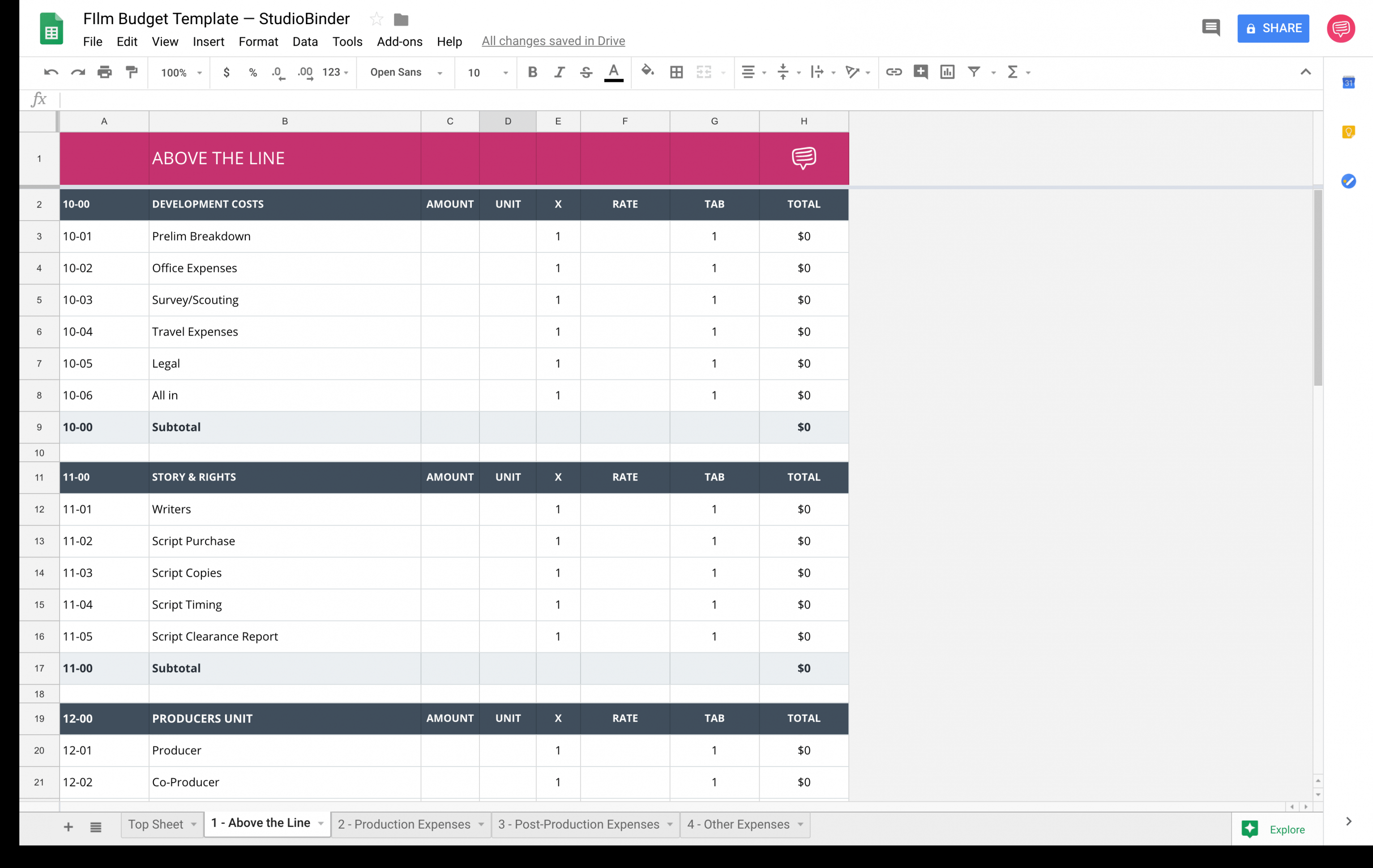 Download your FREE Film Budget Template for Film & Video Production