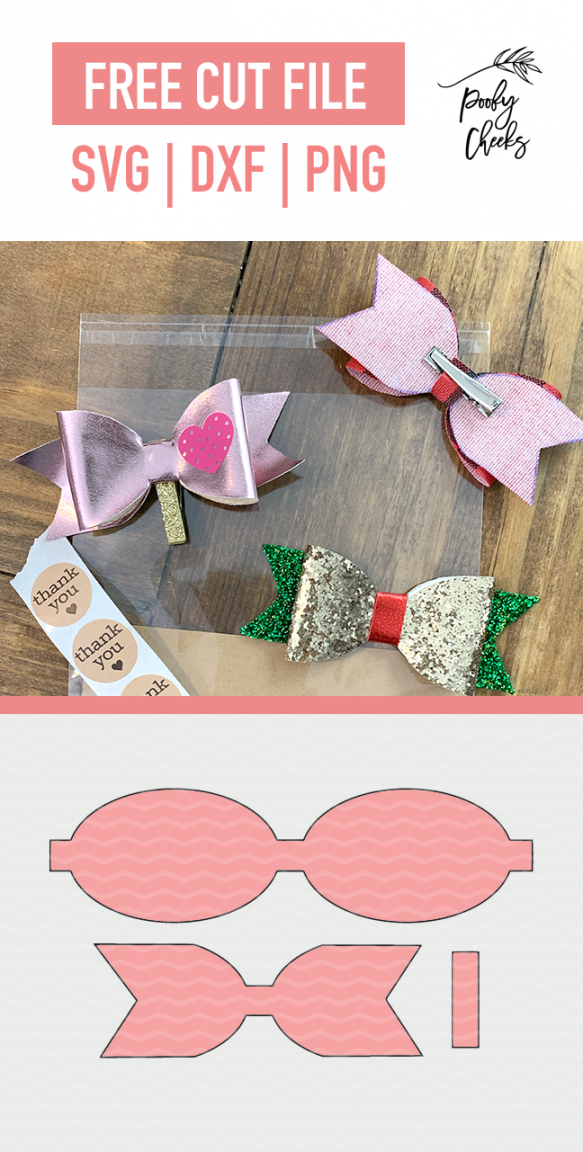 Fields Of Heather: Free Templates & SVGS For Faux Leather Hair Bows