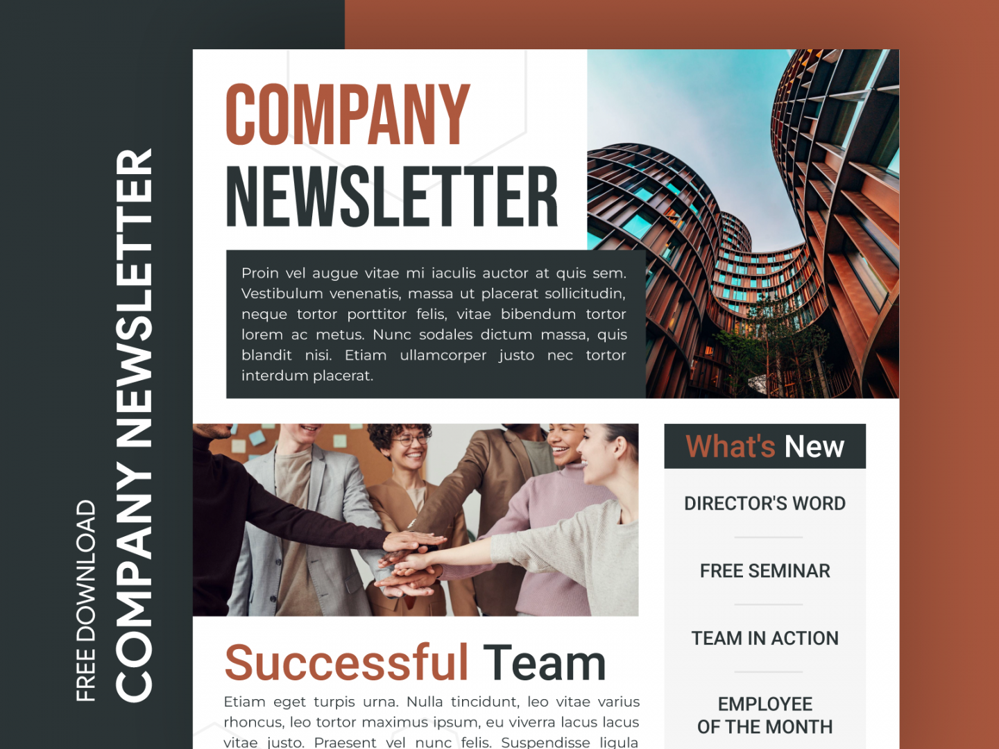 Free Editable Online Company Newsletter Template - UpLabs