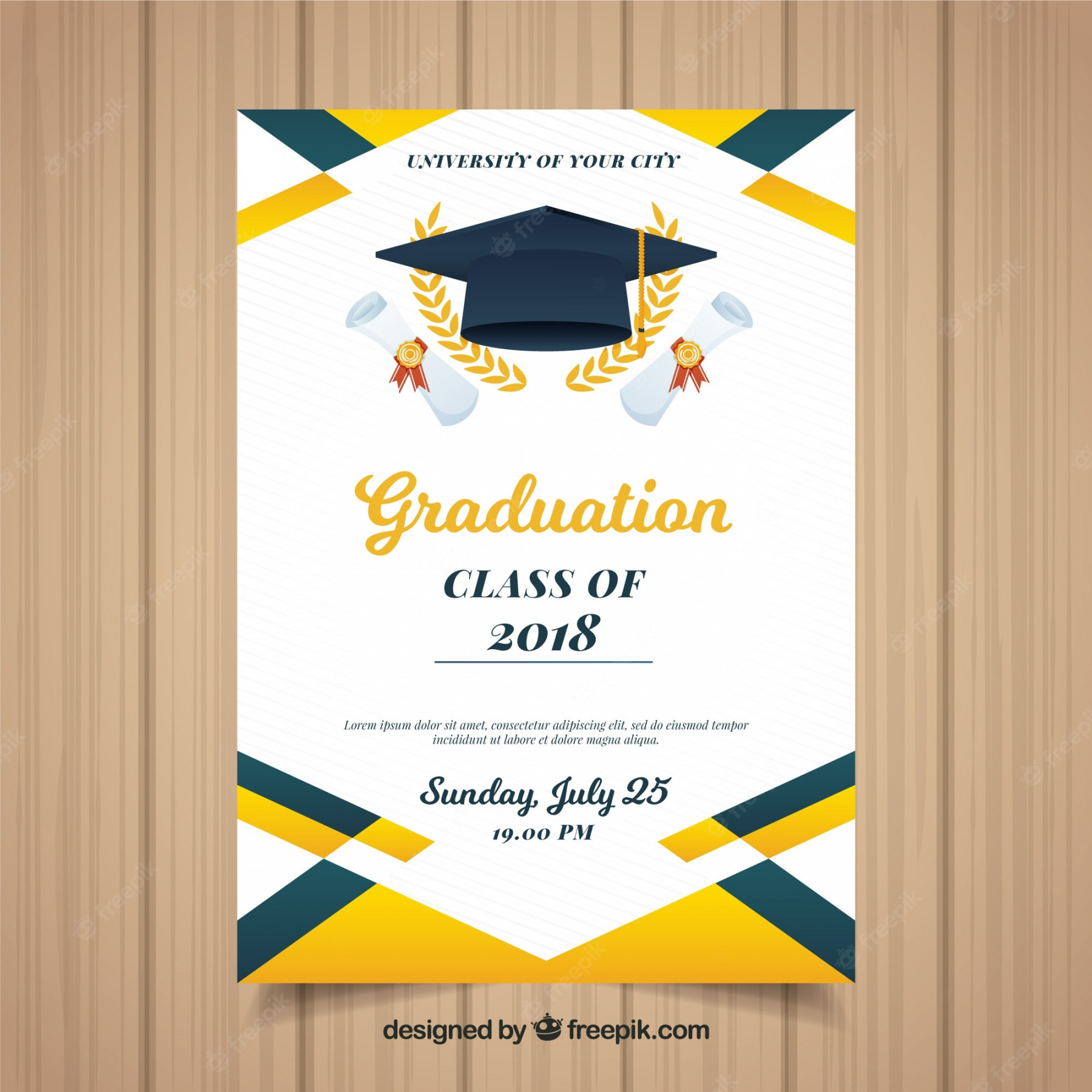 Graduation Template - Free Vectors & PSDs to Download