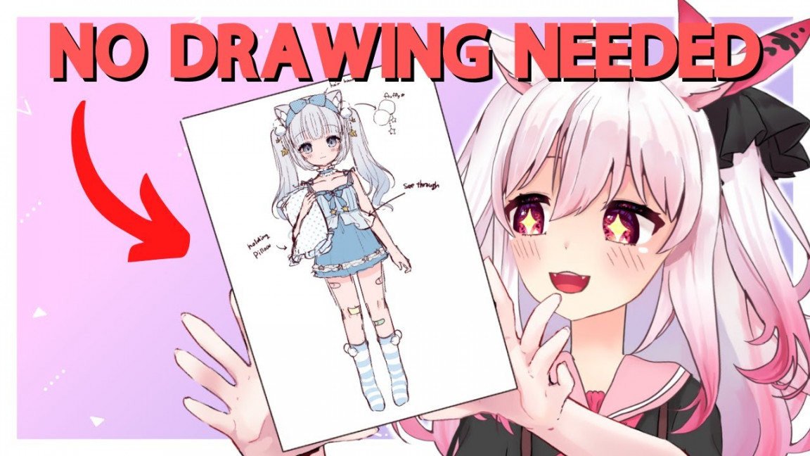 How To Make a vTuber Character Sheet  【Pinterest】For Art Reference  Commissions