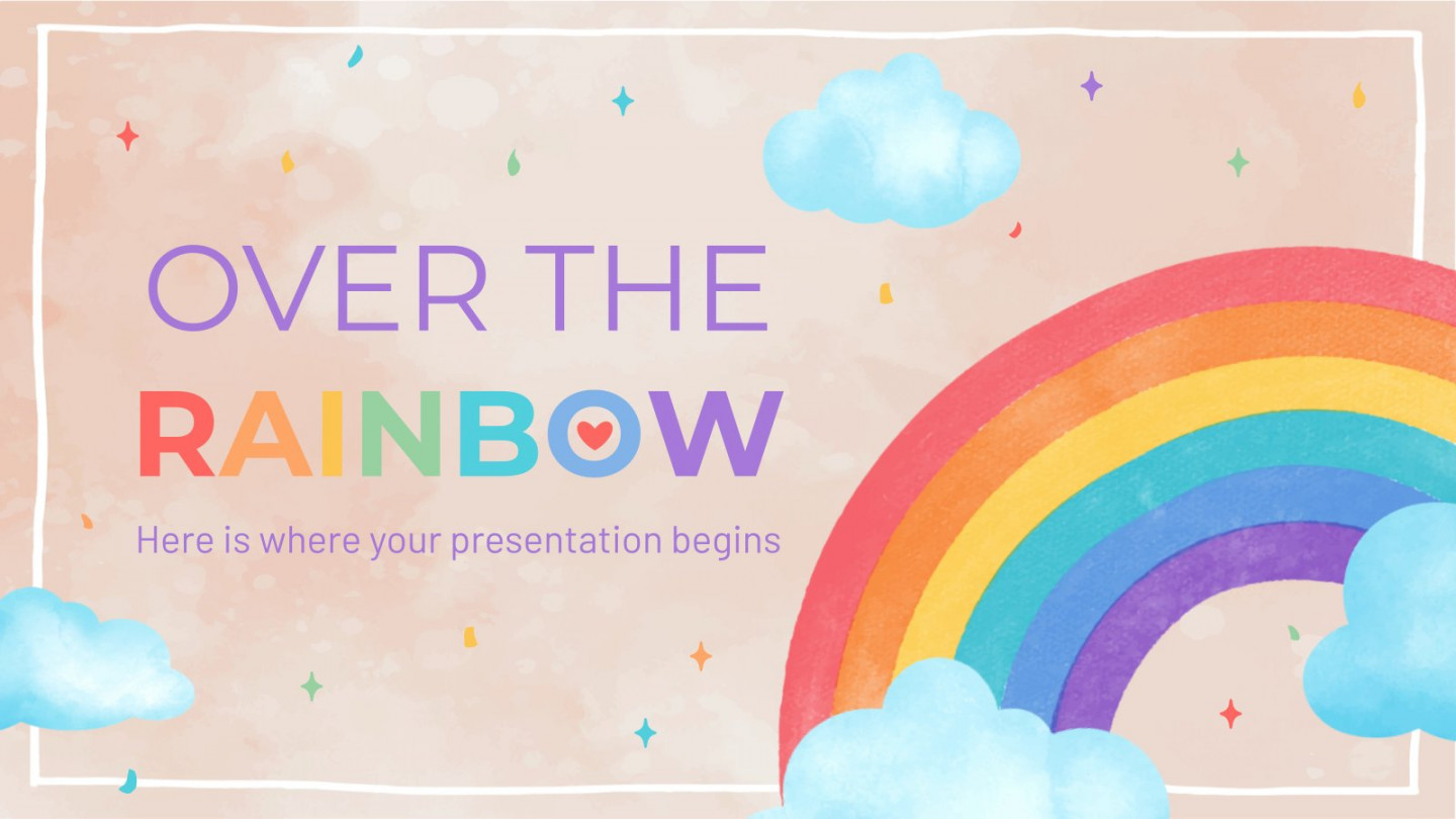 Over the Rainbow  Google Slides & PowerPoint template