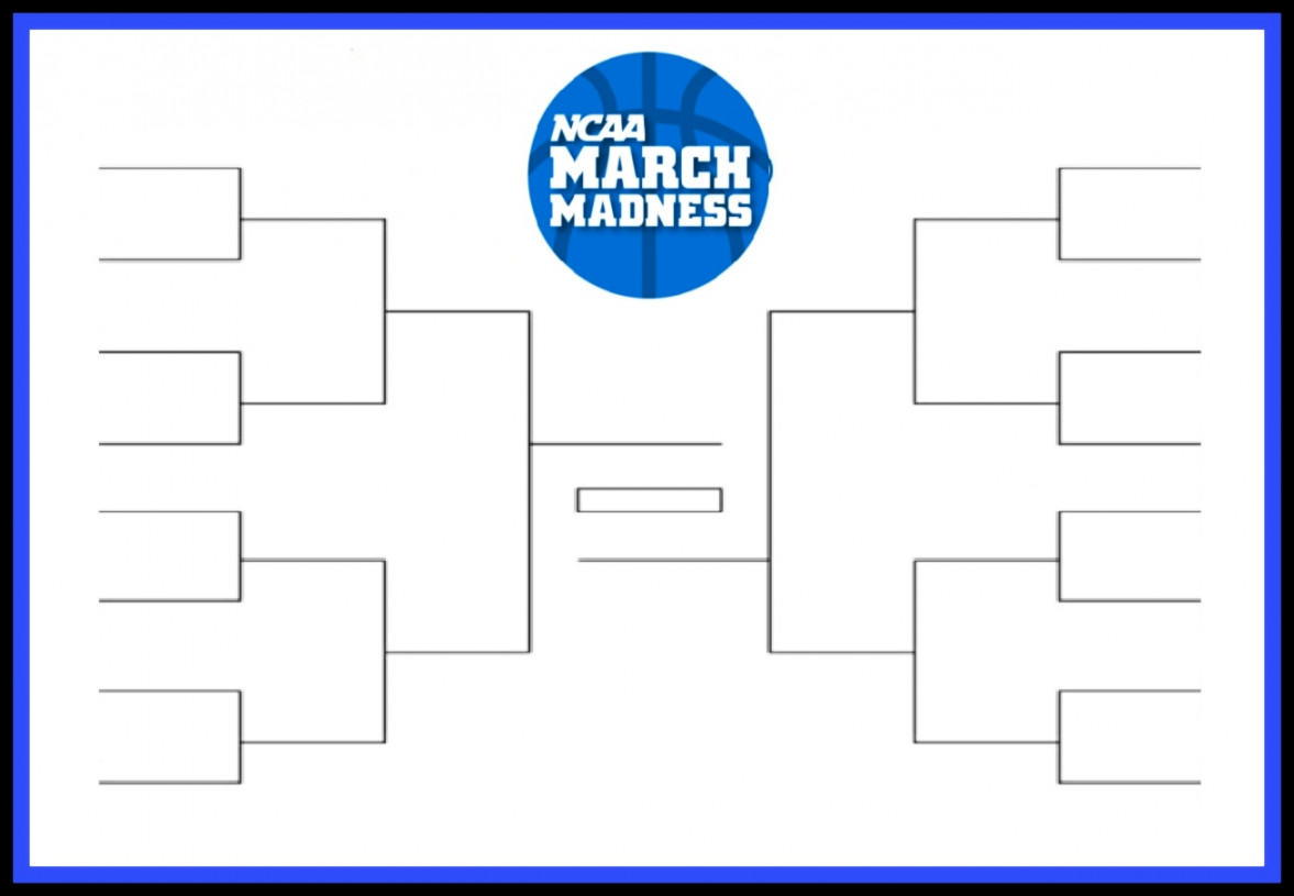 Printable Sweet  bracket for the NCAA college basketball