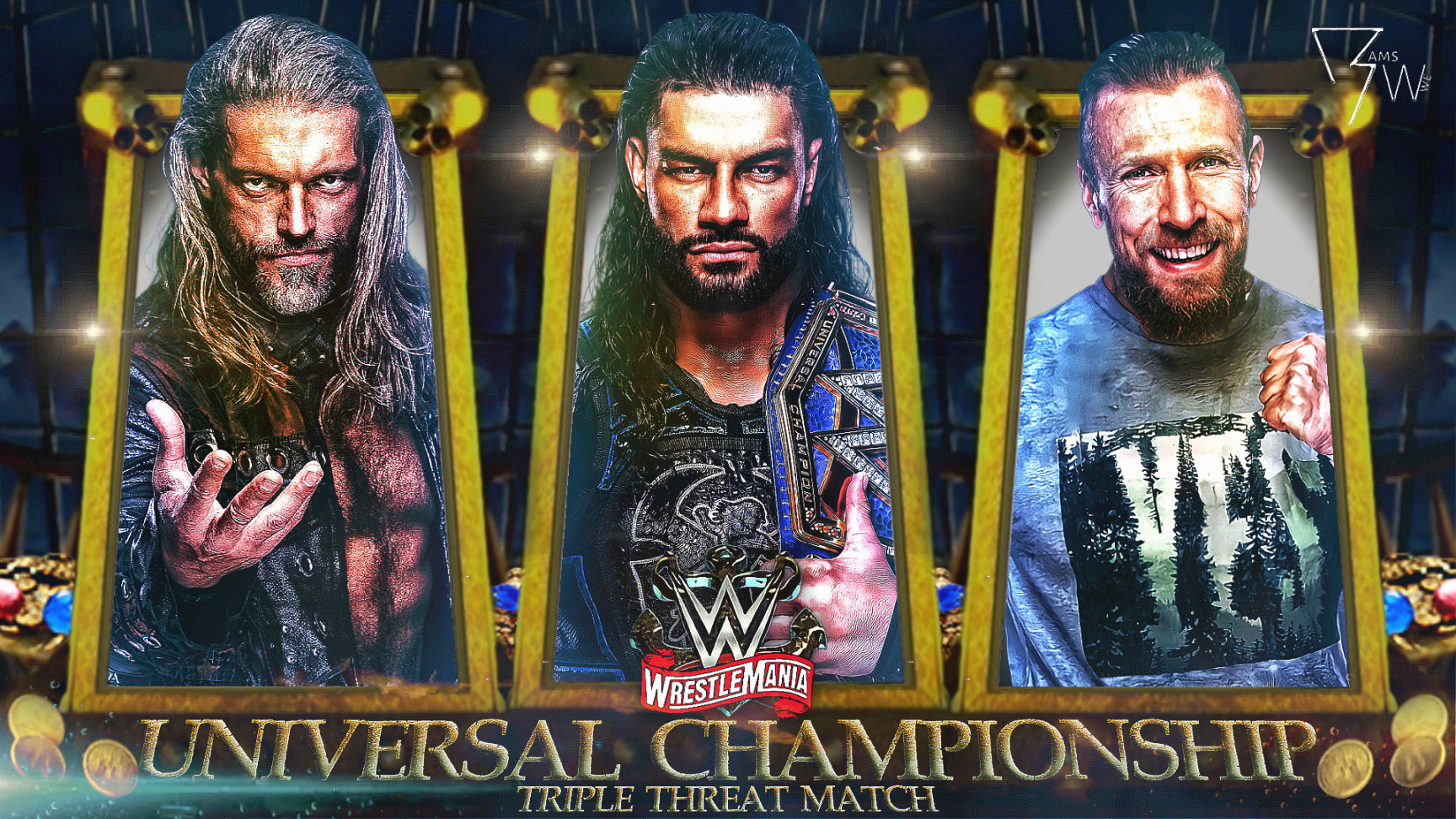 Wrestlemania  Custom MatchCard - Download Parts by VRENDERSWWE