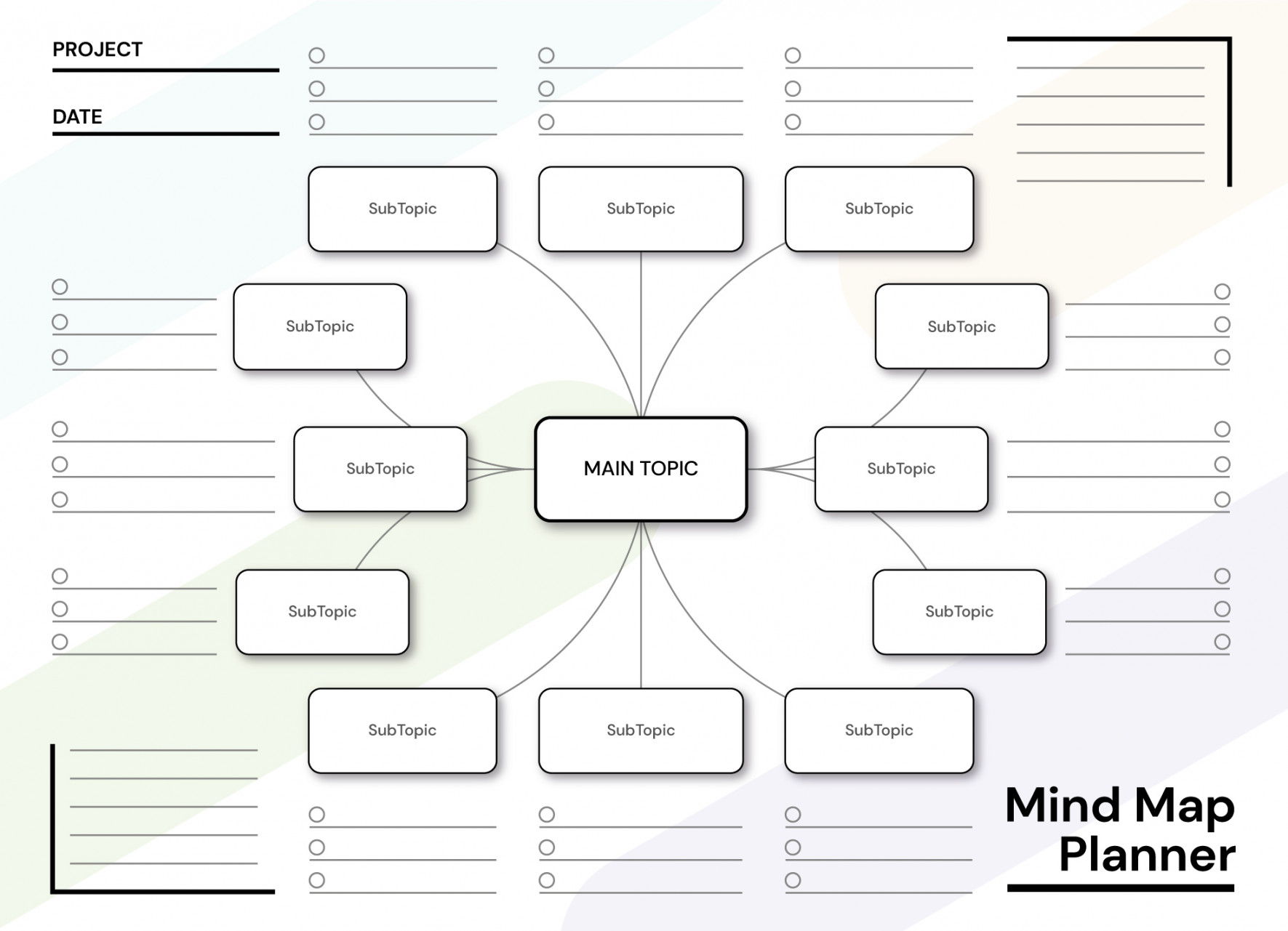 Blank Mind Map Free Google Docs Template - gdoc