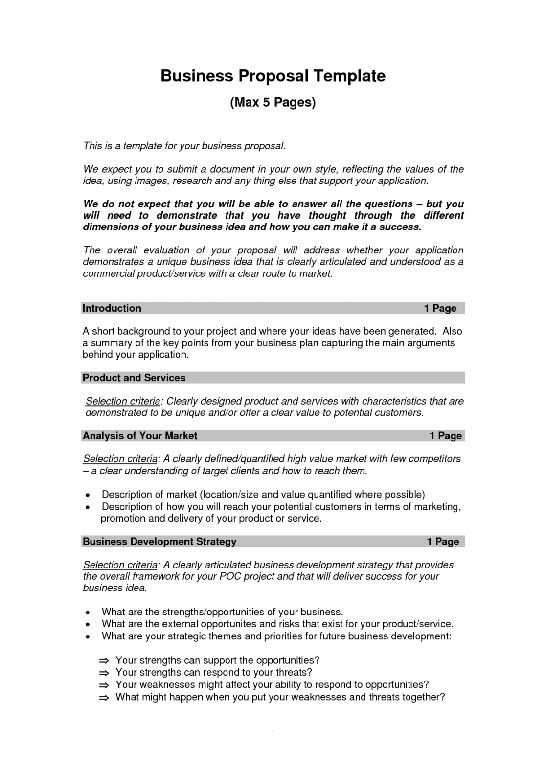 business proposal sample small  Business proposal sample