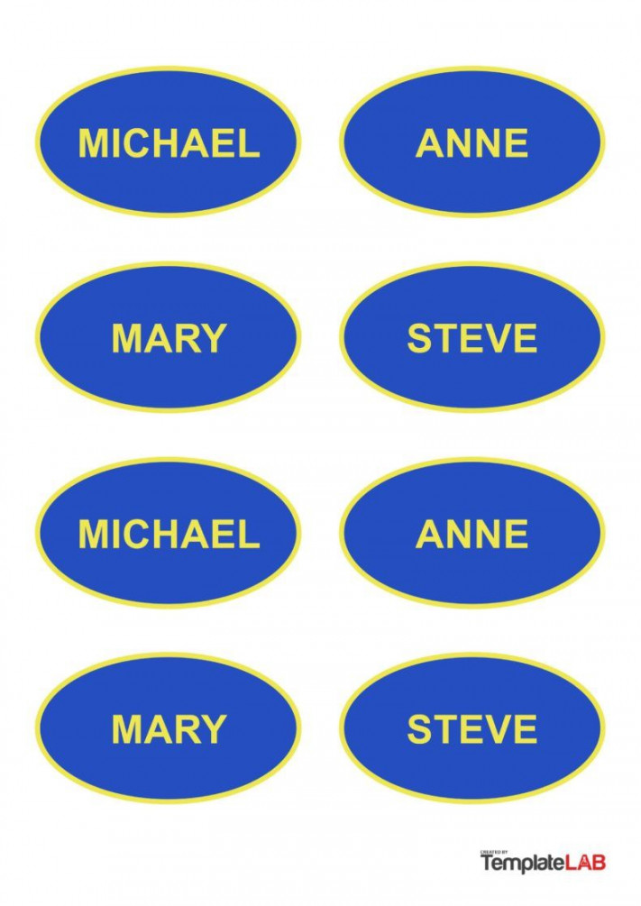 Editable Name Tag & Name Badge Templates [Free] in