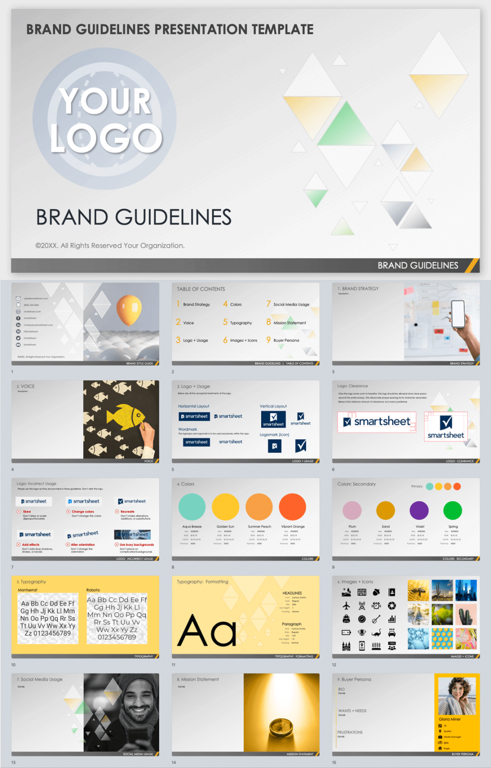 Free Brand Guidelines Templates  Smartsheet