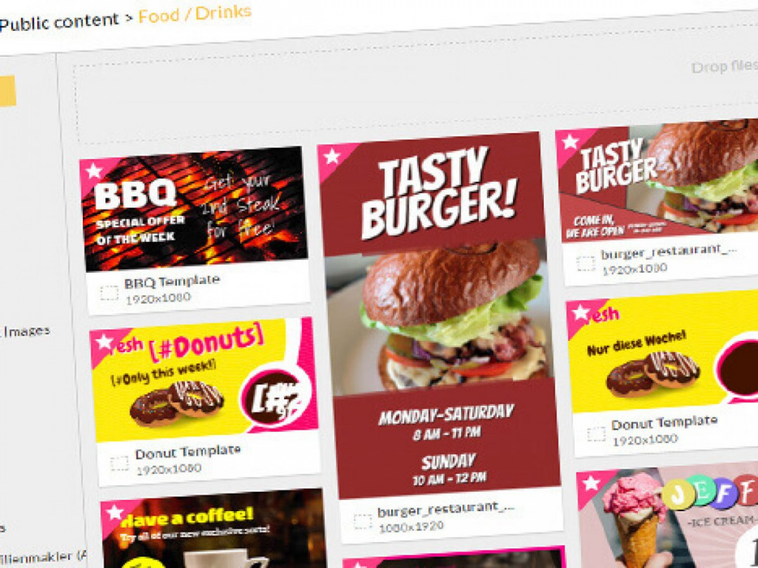 Free New Templates for Your Digital Menu Board