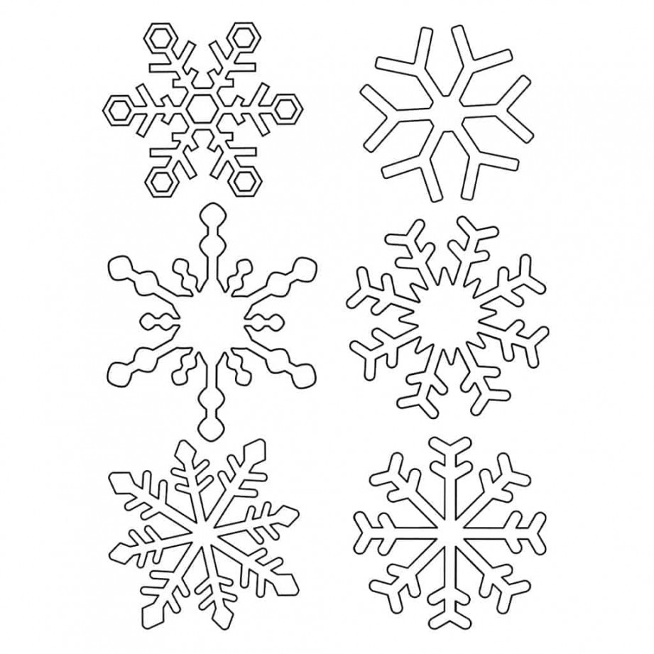 Free Printable Snowflake Template - Daily Printables