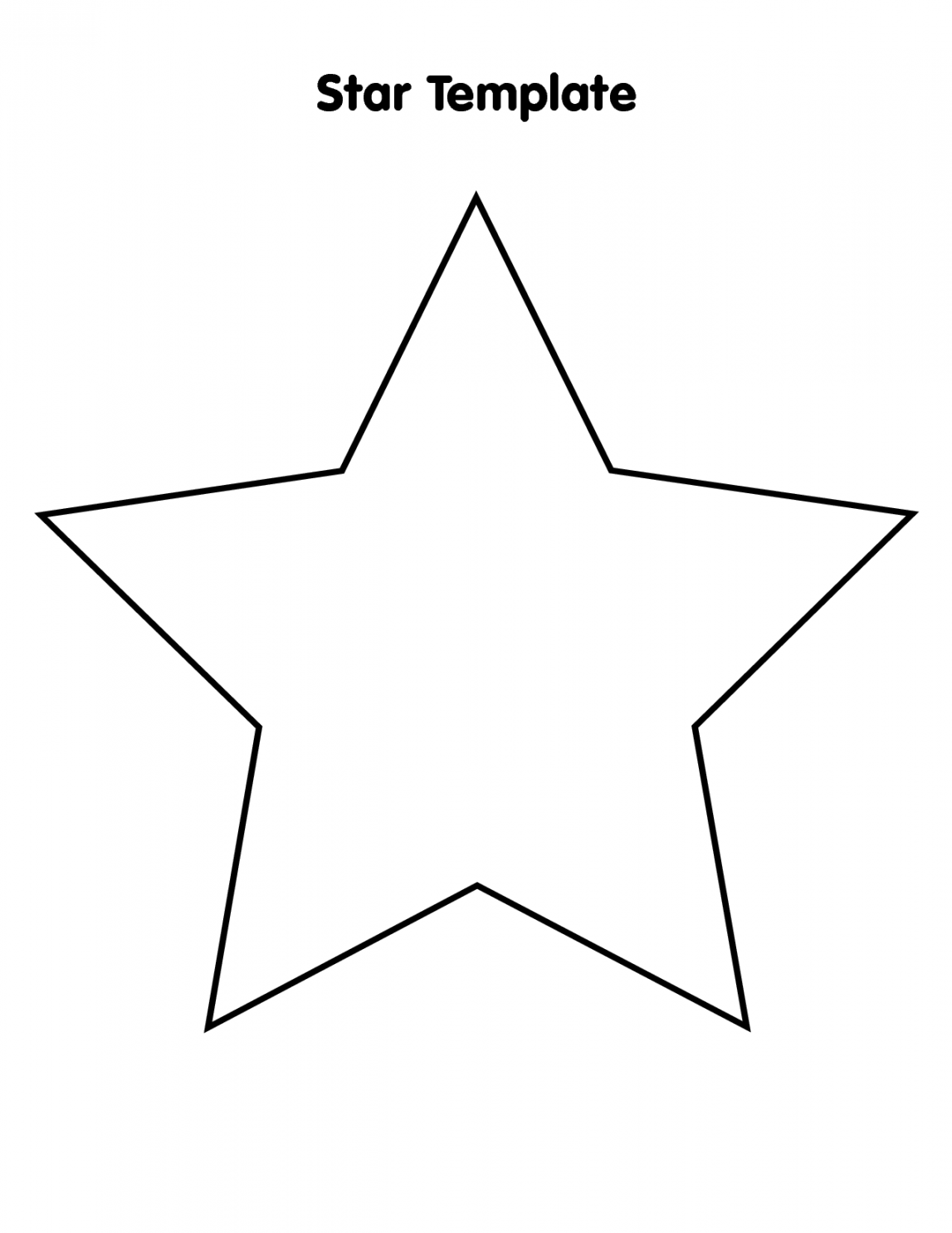 large star template  Star template, Templates printable free