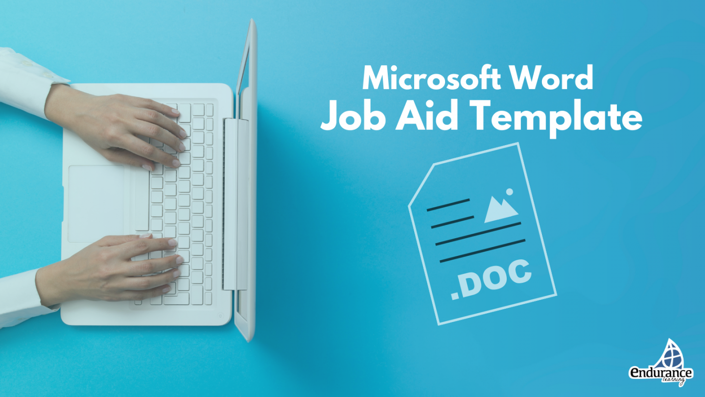 Microsoft Word Job Aid Template - Endurance Learning