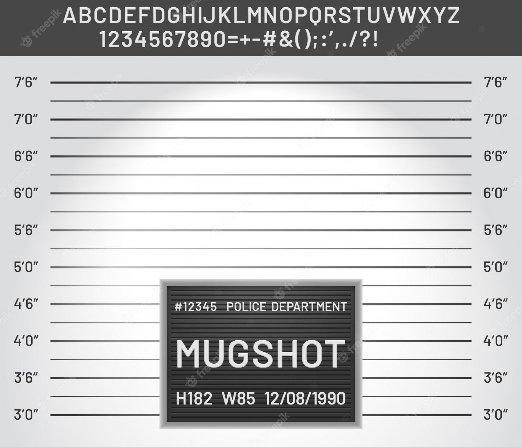 Mugshot Template - Free Vectors & PSDs to Download