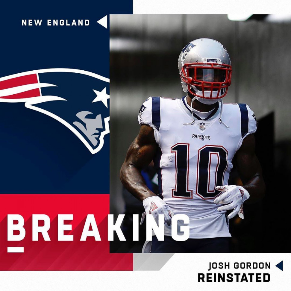 NFL: BREAKING: @Patriots WR Josh Gordon (@flash) is being