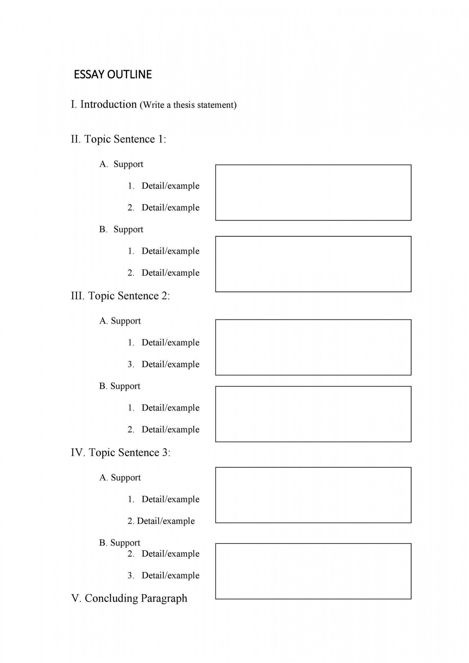 Outstanding Essay Outline Templates (Argumentative, Narrative