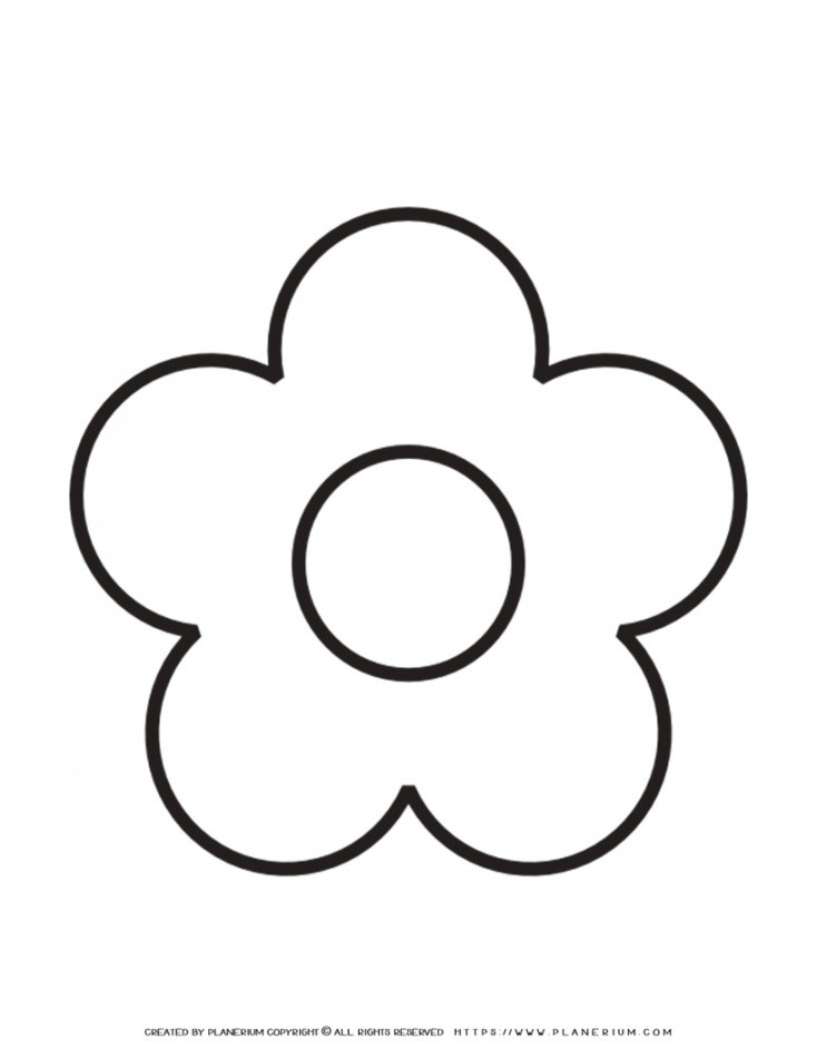 Petal Flower Template Printable  Planerium