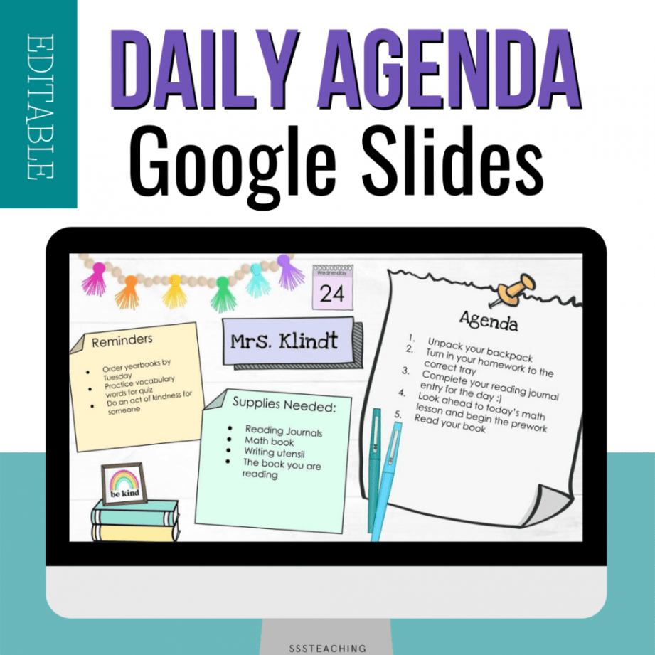 Plan your days! How to create a daily agenda in Google Slides for