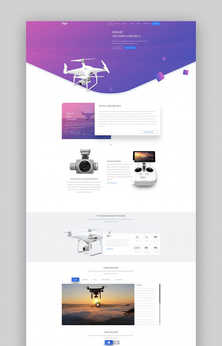 Reflex product launch landing page template  Fun website design