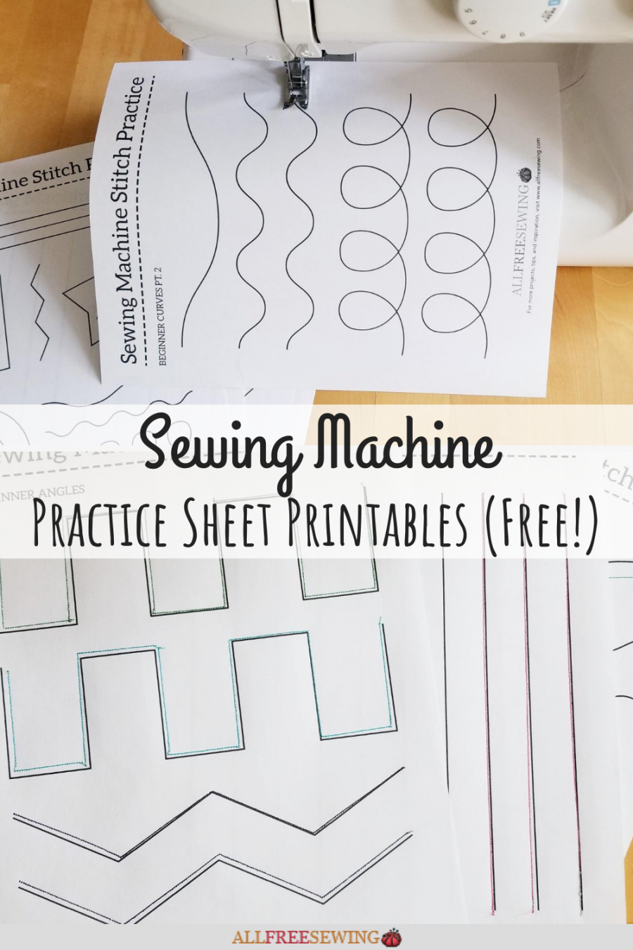 Sewing Machine Paper Practice Sheets (Printable!)  Machine