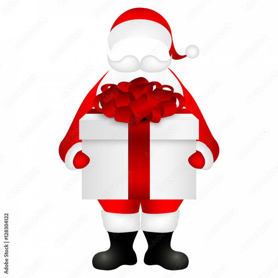 Template Santa Claus to insert a human face Stock-Vektorgrafik