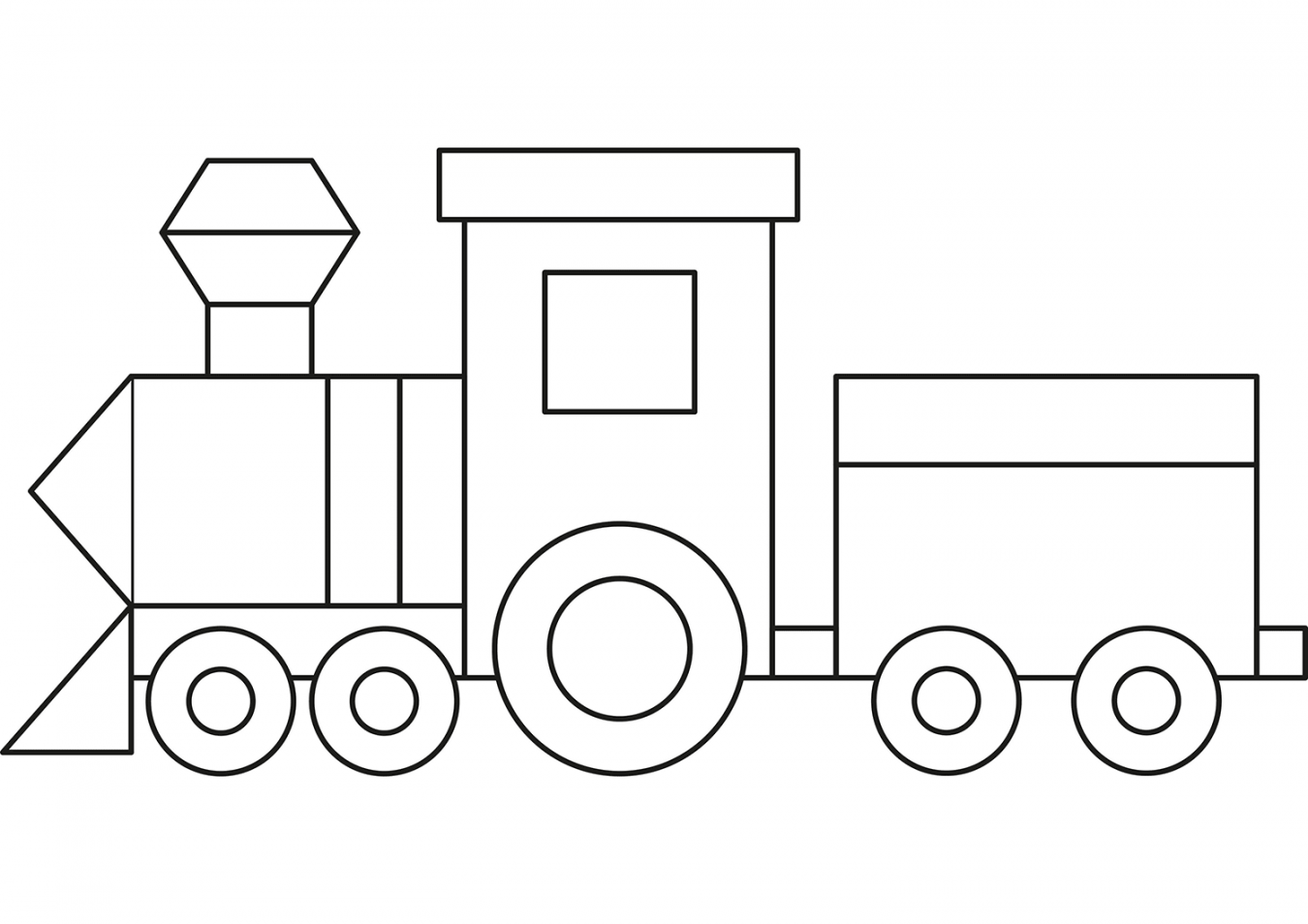 Train Printable Template  Free Printable Papercraft Templates