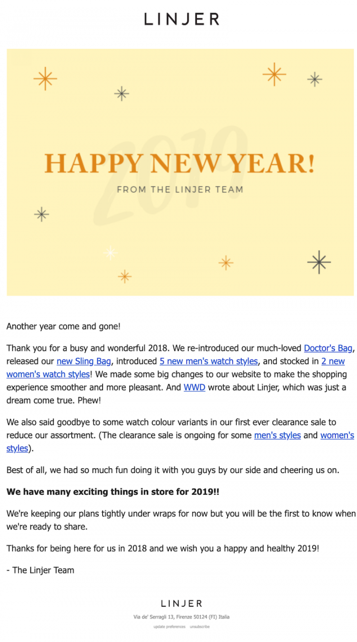 Ways to Send a Happy New Year Email to Clients - Email and