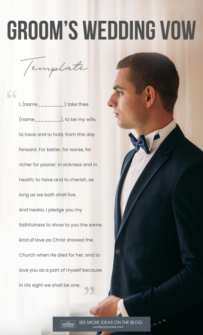 Wedding Vows For Him  [With Tips And Free Template