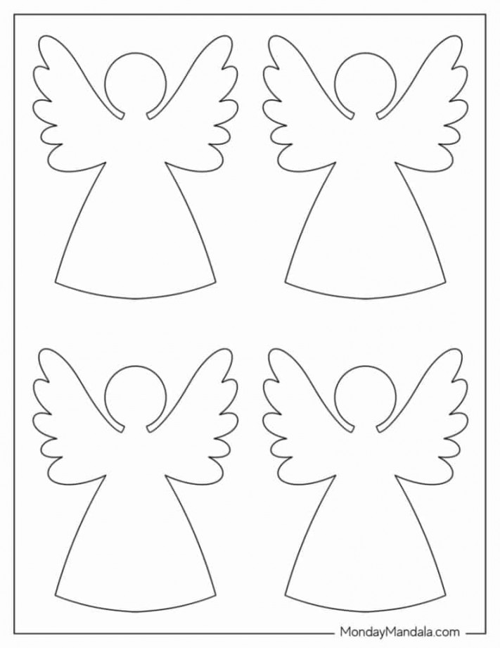 Angel Templates (Free PDF Printables)