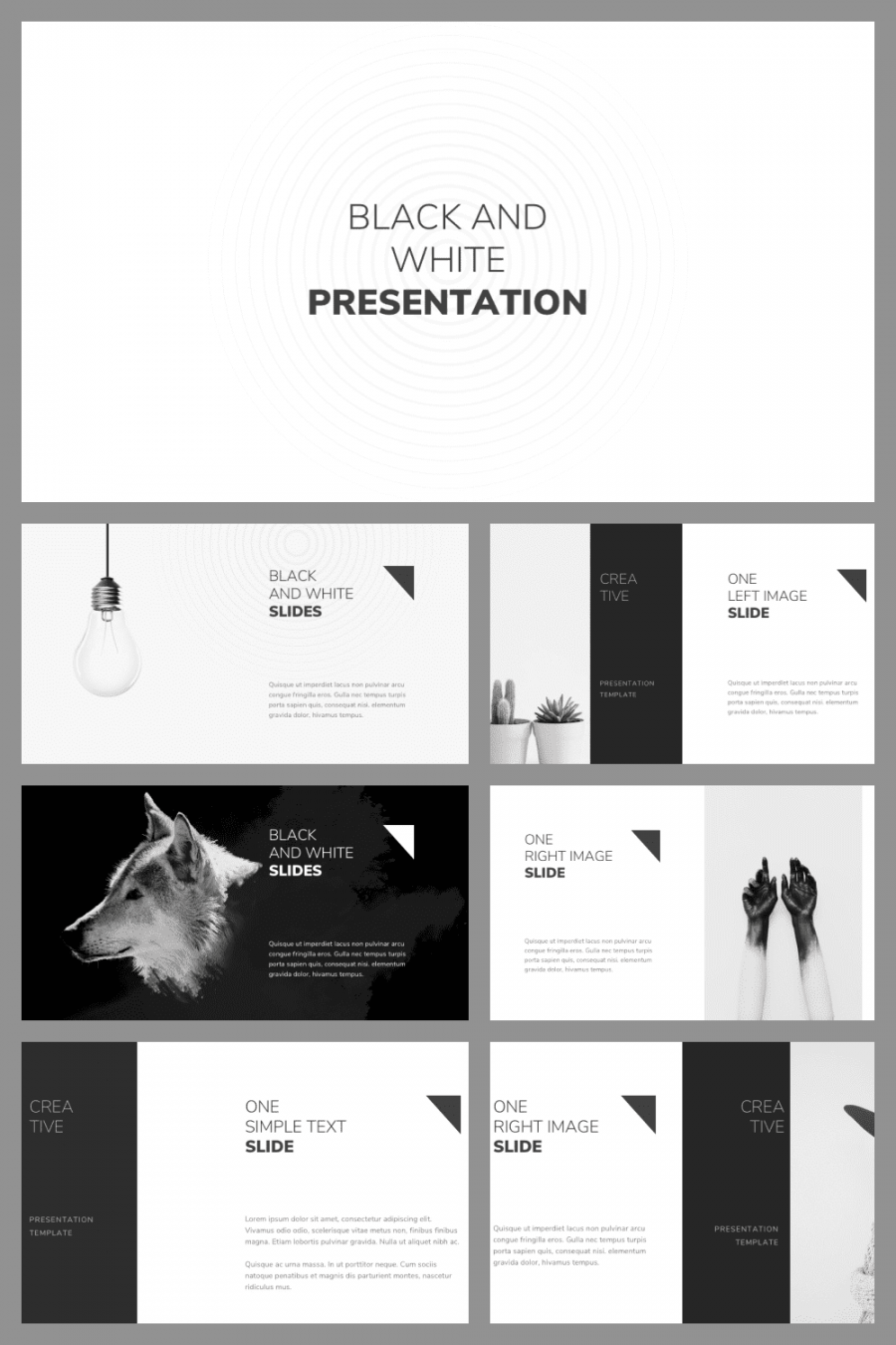 + Best Black and White Powerpoint Templates for