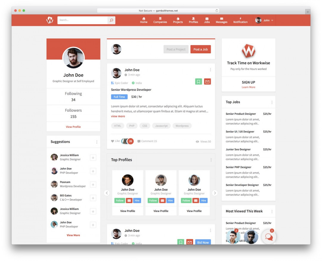 Best Bootstrap Social Network Templates  - Colorlib