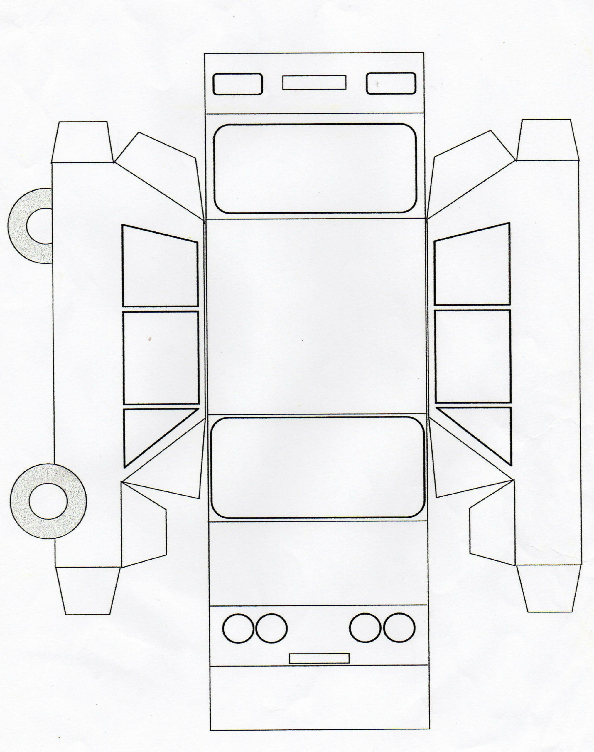 car template  Paper house template, Diy paper, Paper crafts diy