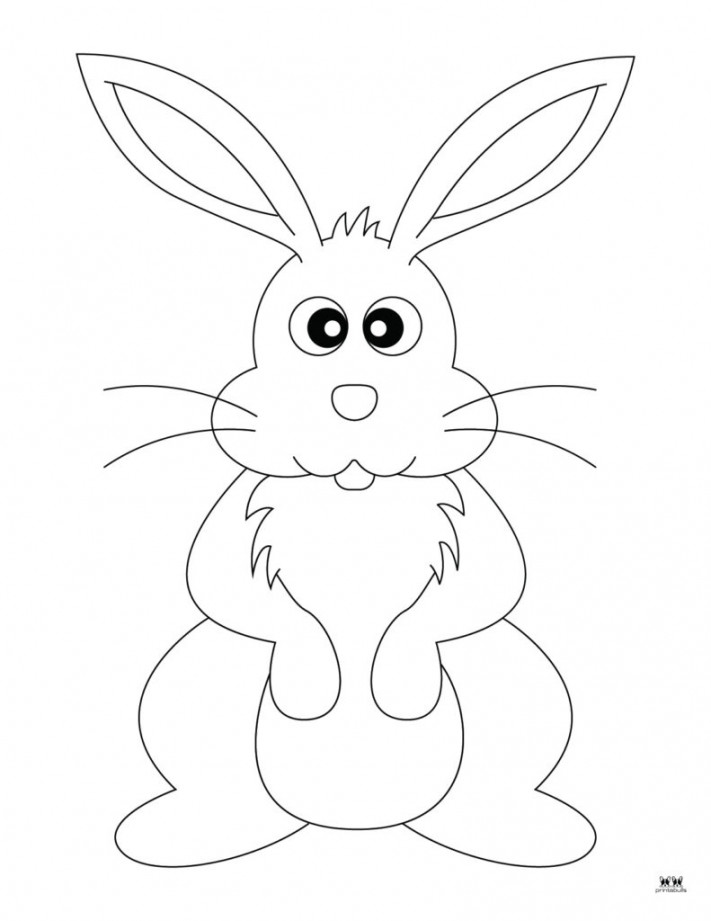 Easter Bunny Templates & Outlines -  FREE Pages  Printabulls