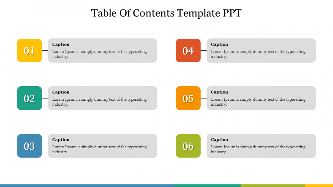 Effective Table Of Contents PPT Template and Google Slides