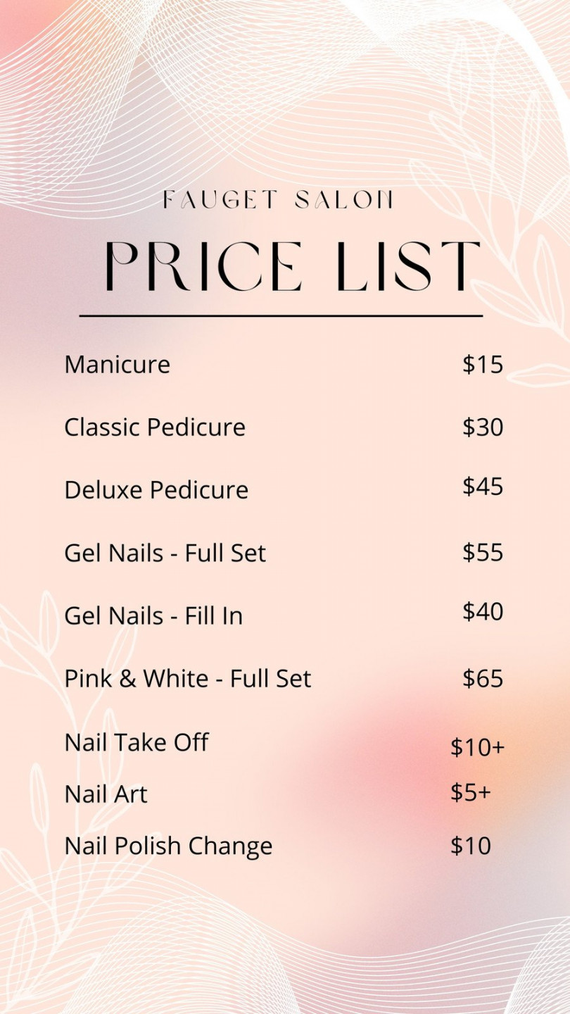 Free and customizable price list templates