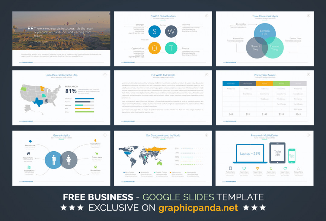 FREE Business Plan Google Slides Template on Behance