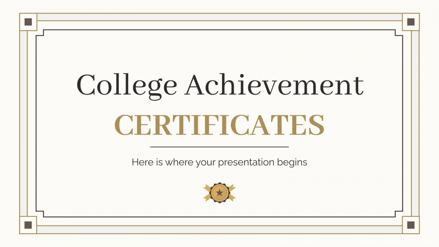 Free Certificate templates for Google Slides and PowerPoint