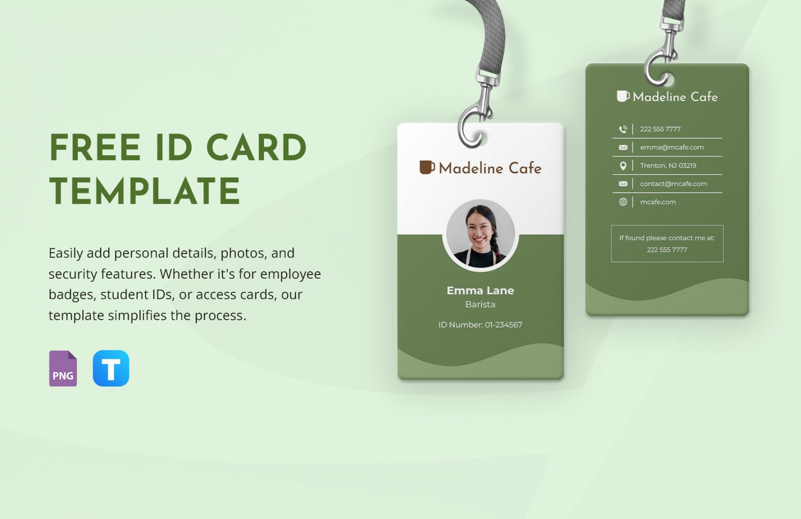 FREE ID Card Template - Download in Word, Google Docs, PDF