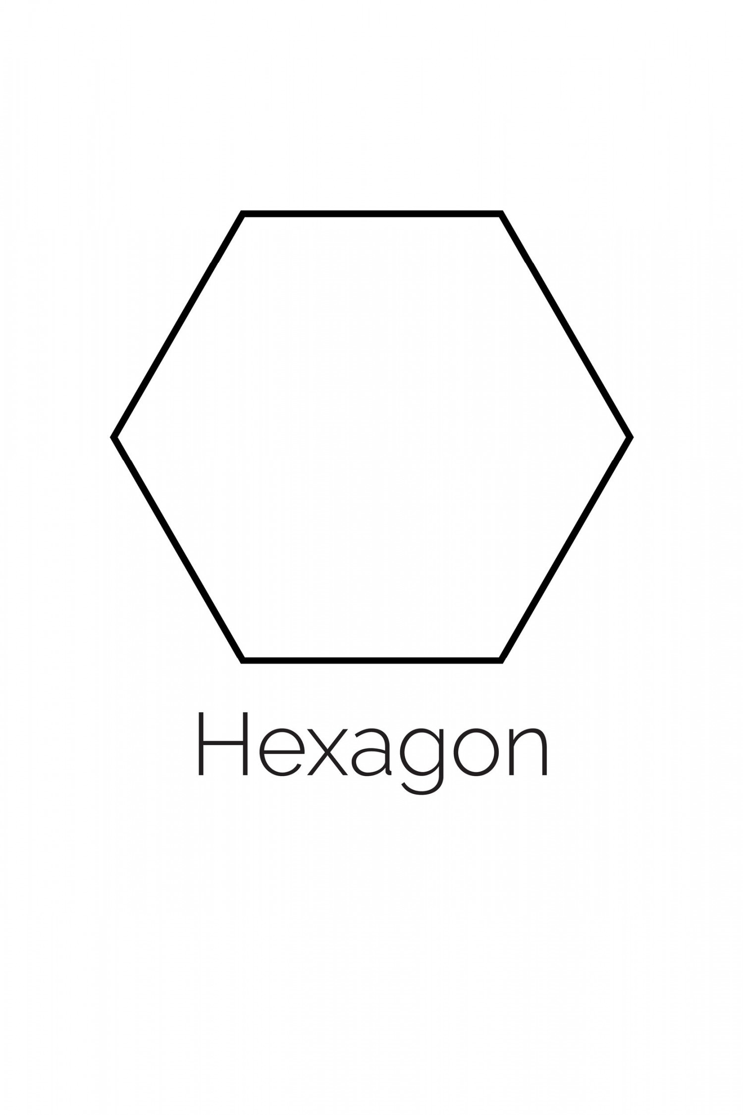 Free Printable Hexagon Shape - Freebie Finding Mom