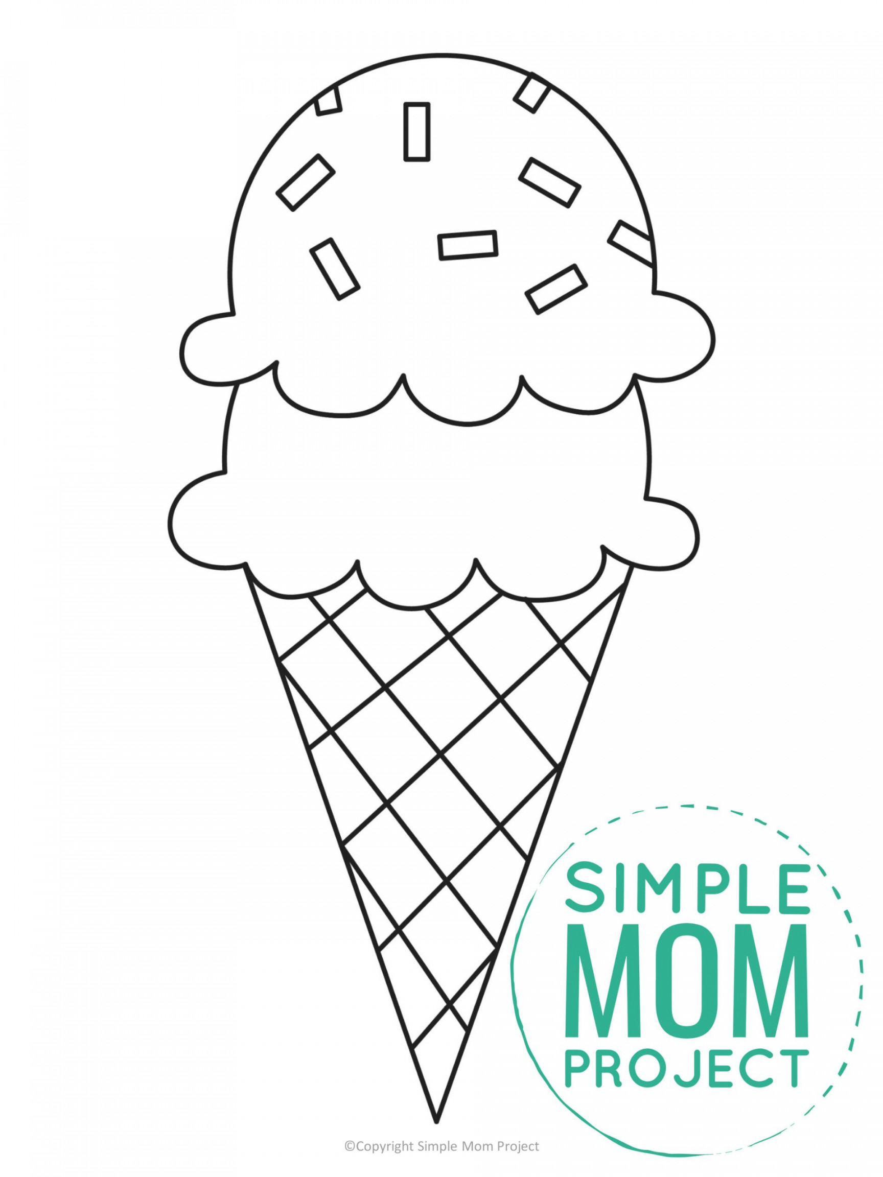 Free Printable Ice Cream Template  Ice cream template, Ice cream