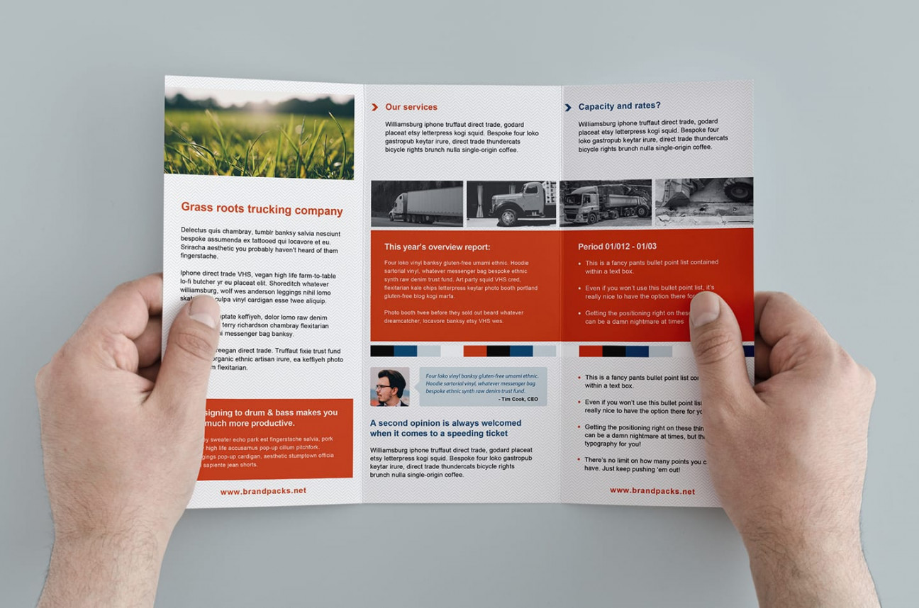 Free Trifold Brochure Template in PSD, Ai & Vector - BrandPacks