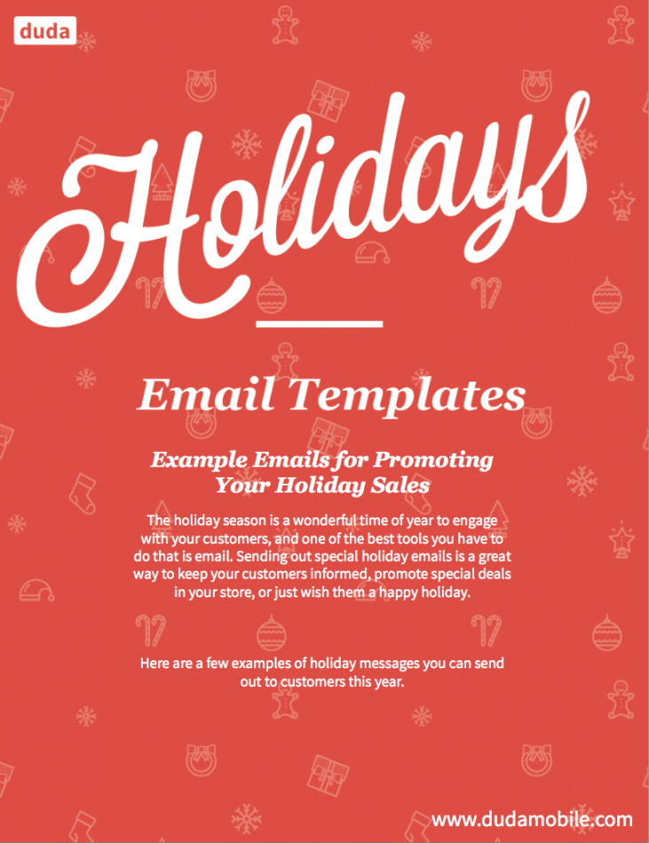 Holiday Email Templates