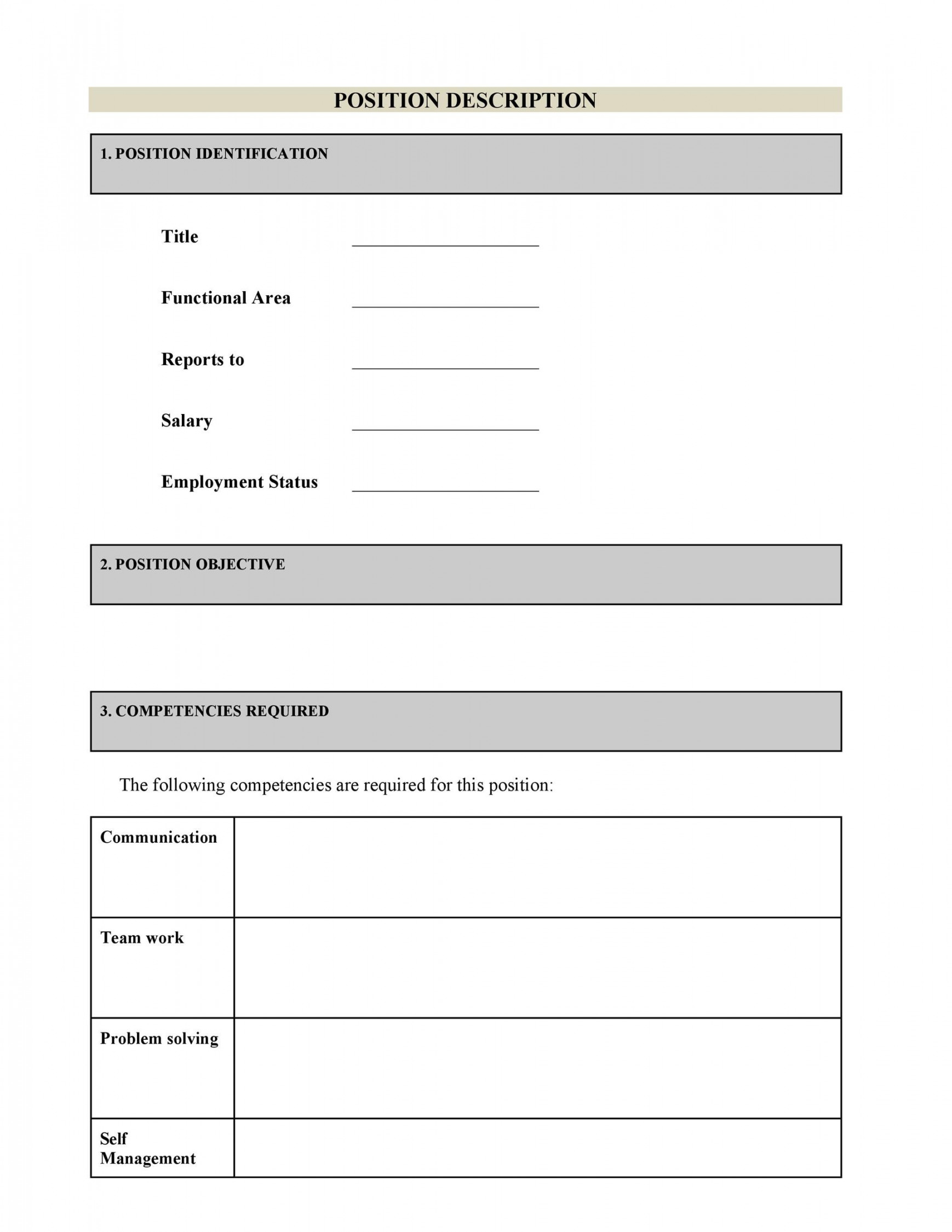 Job Description Templates & Examples ᐅ TemplateLab