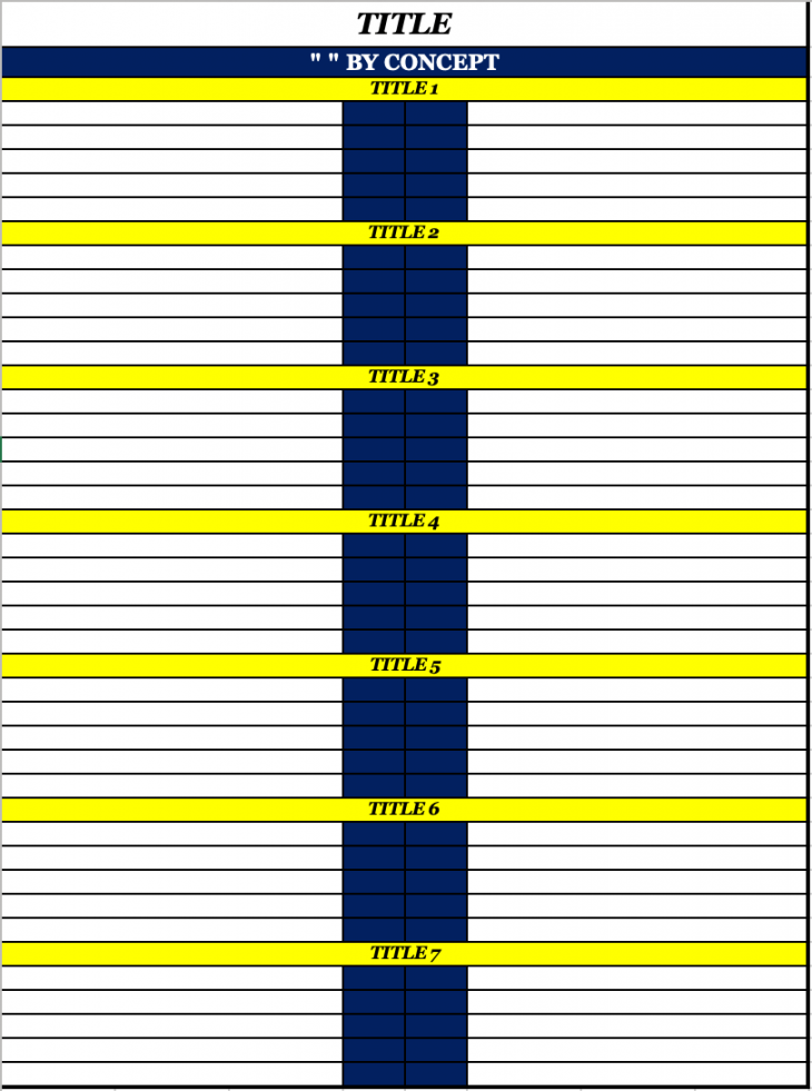 Offensive Call Sheet Template