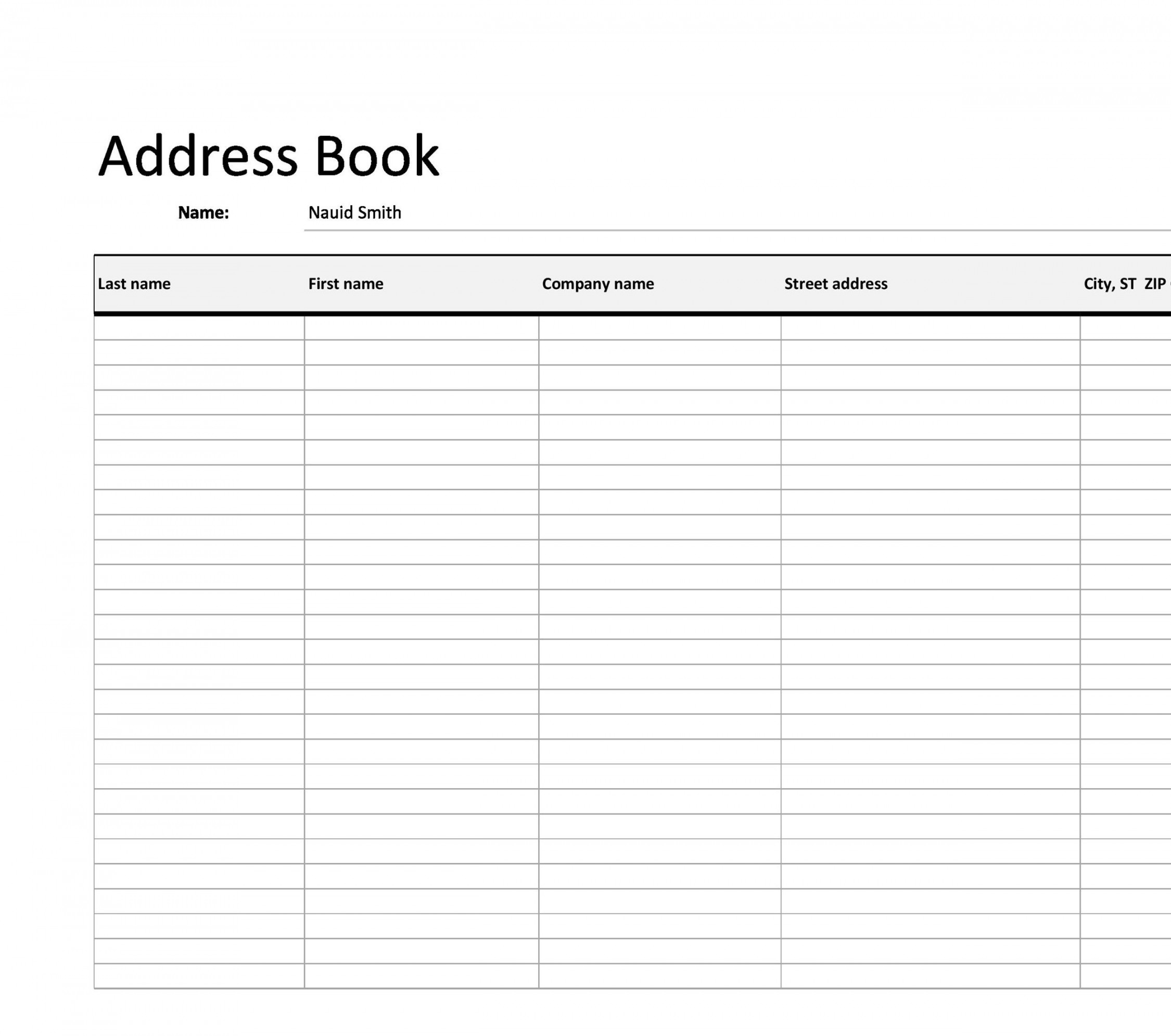 Phone & Email Contact List Templates [Word, Excel] ᐅ TemplateLab