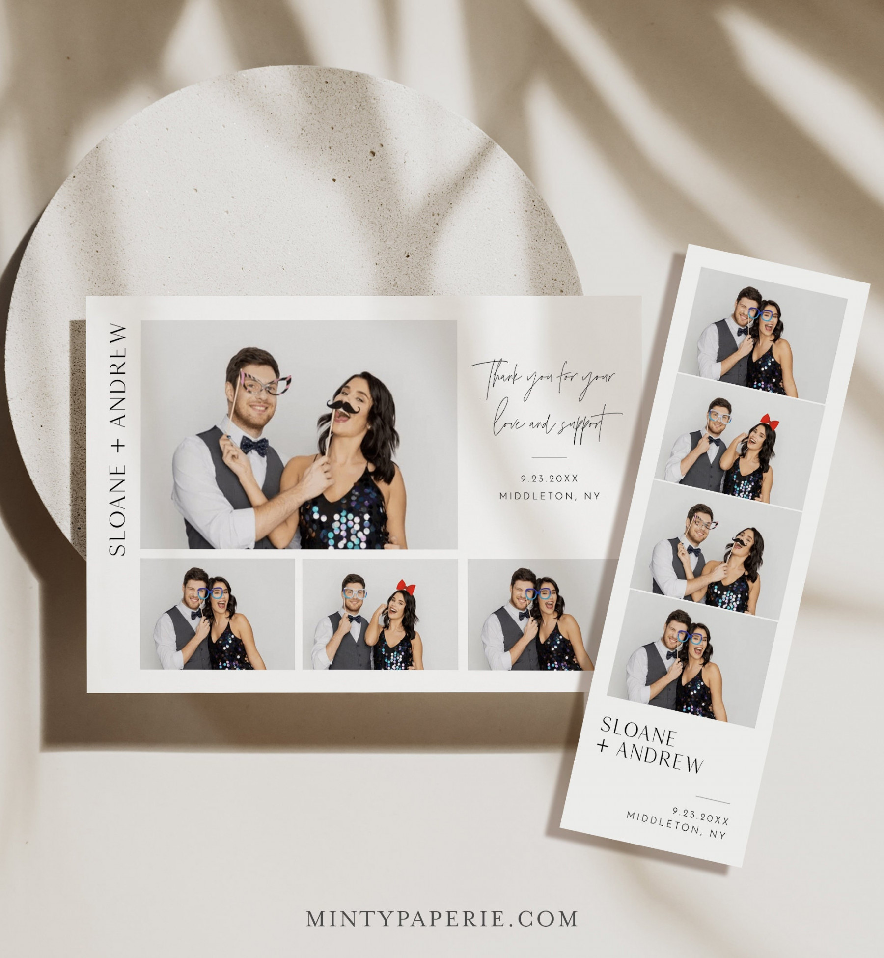 Photo Booth Strip Template Minimalist Hochzeit Photo Booth Overlay