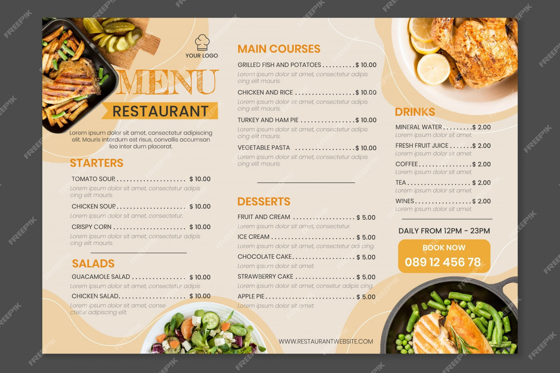 Restaurant Menu Images - Free Download on Freepik