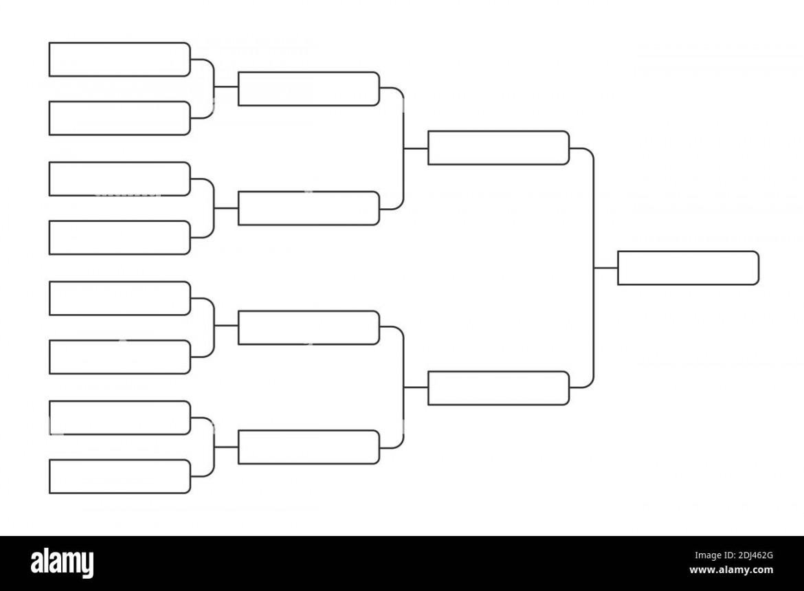 team tournament bracket championship template flat style design